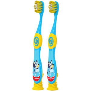 Colgate Bluey Toothbrush for Children with Suction Cup Kids 2-5 Years Old Extr Colgate Bluey Toothbrush for Children with Suction Cup Kids 2-5 Years Old Extr