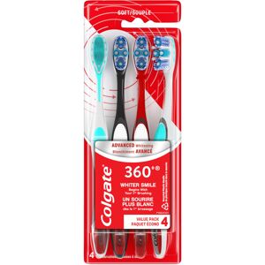 Colgate 360 Advanced Optic White Whitening Toothbrush with Tongue Cleaner Soft Colgate 360 Advanced Optic White Whitening Toothbrush with Tongue Cleaner Soft