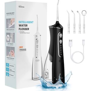 Unbranded Water Flosser Cordless 300ml Rechargeable 4 Modes 5 Jet Tips Oral Irrigator Blac Unbranded Water Flosser Cordless 300ml Rechargeable 4 Modes 5 Jet Tips Oral Irrigator Blac