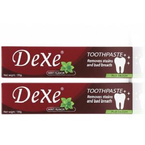 Unbranded (PACK OF 2) DeXe Toothpaste Mint Flavor 120g Each Whitening, Stain Removal, Fr Unbranded (PACK OF 2) DeXe Toothpaste Mint Flavor 120g Each Whitening, Stain Removal, Fr
