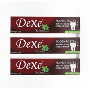 Unbranded (PACK OF 3) DeXe Toothpaste Mint Flavor 120g Each Whitening, Stain Removal, Fr Unbranded (PACK OF 3) DeXe Toothpaste Mint Flavor 120g Each Whitening, Stain Removal, Fr