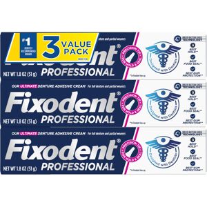 Fixodent Professional Ultimate Denture Adhesive Cream for Full and Partial Dentu Fixodent Professional Ultimate Denture Adhesive Cream for Full and Partial Dentu