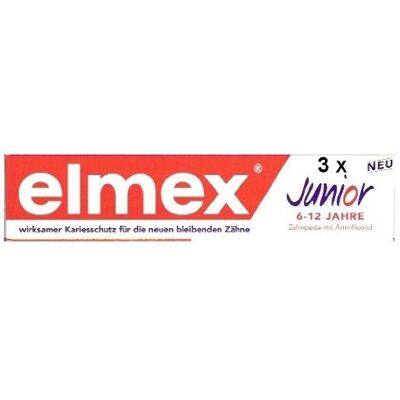 Elmex - Elmex Junior - 6-12 years - 75 ml - Toothpaste Elmex - Elmex Junior - 6-12 years - 75 ml - Toothpaste