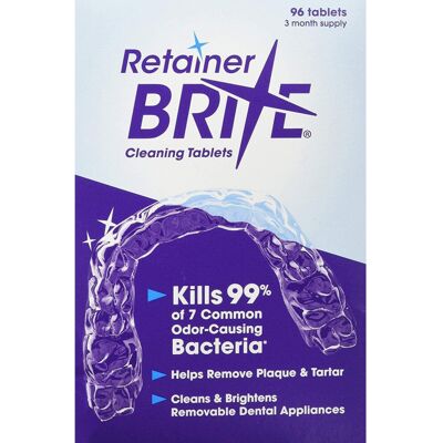 Retainer Brite Cleaning Tablets - Orthocare 96 Tablets - Retainer Cleaner Retainer Brite Cleaning Tablets - Orthocare 96 Tablets - Retainer Cleaner