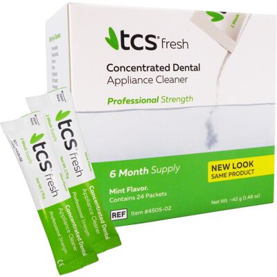 TCS Concentrated Cleaner - 6 Months Supply for Flexible Dentures Retainers & al TCS Concentrated Cleaner - 6 Months Supply for Flexible Dentures Retainers & al