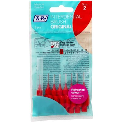 TEPE - Red Original - 0.5mm - 8-pack - Interdental brushes TEPE - Red Original - 0.5mm - 8-pack - Interdental brushes