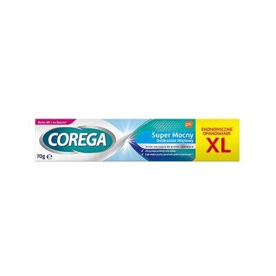 Corega Super Strong Denture Adhesive - Mint - 70g Corega Super Strong Denture Adhesive - Mint - 70g