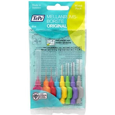 TePe - Interdental Brush - 8 Pieces - Mixed Pack - Interdental brush TePe - Interdental Brush - 8 Pieces - Mixed Pack - Interdental brush