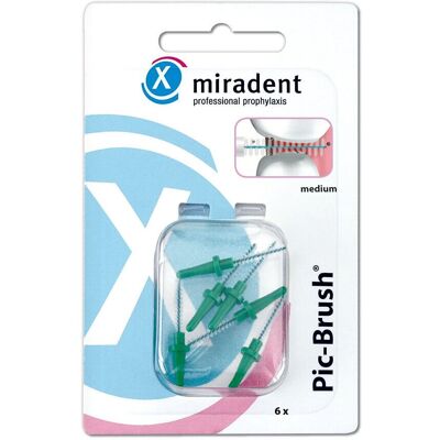 Hager Pharma GmbH MIRADENT Model PIC-Brush x-fine Yellow - Interdental Brush Hager Pharma GmbH MIRADENT Model PIC-Brush x-fine Yellow - Interdental Brush