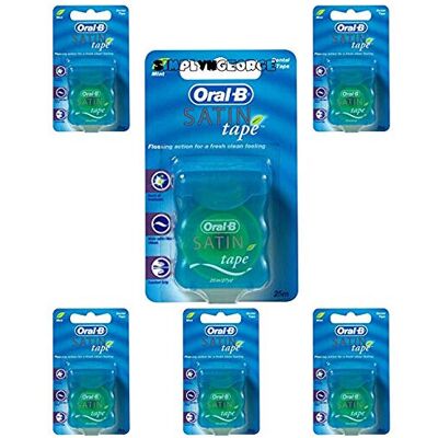 Oral-B - Satin Tape Dental Floss - Mint - 25m - dental floss Oral-B - Satin Tape Dental Floss - Mint - 25m - dental floss
