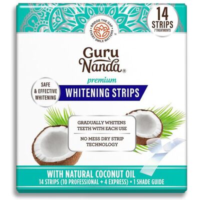 Unbranded GuruNanda Whitening Strips, 7-day treatment (7 Packets - 2 Strips per pack)- Ena Unbranded GuruNanda Whitening Strips, 7-day treatment (7 Packets - 2 Strips per pack)- Ena