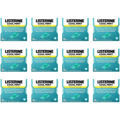 Listerine Cool Mint Pocketpaks Breath Strips, Oral Dissolving Breath Freshener S Listerine Cool Mint Pocketpaks Breath Strips, Oral Dissolving Breath Freshener S