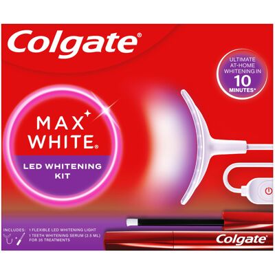 Colgate Max White Ultimate At Home LED Teeth Whitening Kit Colgate Max White Ultimate At Home LED Teeth Whitening Kit