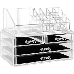 Premier Housewares 16 Compartment Cosmetics Organiser, Clear Premier Housewares 16 Compartment Cosmetics Organiser, Clear