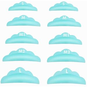 Unbranded Libeauty Lash Lift Rods & Pads - 10Pcs Reusable Green Silicone, 5 Sizes (S M M1 Unbranded Libeauty Lash Lift Rods & Pads - 10Pcs Reusable Green Silicone, 5 Sizes (S M M1