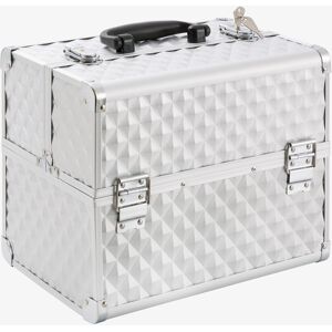 AREBOS Beauty Case Vanity Case Make Up Nail Art Case / Box 32 x 21,5 x 26 cm (Si AREBOS Beauty Case Vanity Case Make Up Nail Art Case / Box 32 x 21,5 x 26 cm (Si