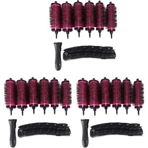 Melitt 18Pcs 3 Sizes Detachable Handle Hair Roller Brush with Positioning Clips Aluminu Melitt 18Pcs 3 Sizes Detachable Handle Hair Roller Brush with Positioning Clips Aluminu
