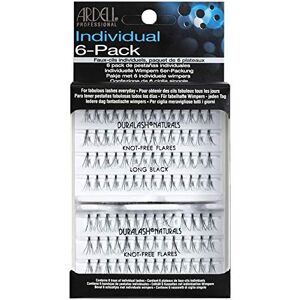 Ardell Knot-Free Individuals Eye Lashes, Long, Black, Pack of 6 Ardell Knot-Free Individuals Eye Lashes, Long, Black, Pack of 6