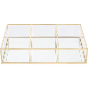 Premier Housewares Clear Glass Makeup Organizer - Makeup Organizer Premier Housewares Clear Glass Makeup Organizer - Makeup Organizer