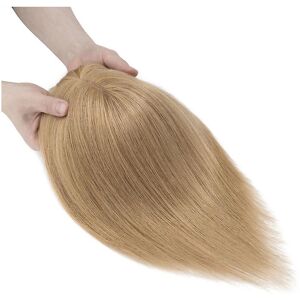 Unbranded (dark blonde, 18inch) Human Hair Toppers with Bangs Straight Hair Clip In Topper Unbranded (dark blonde, 18inch) Human Hair Toppers with Bangs Straight Hair Clip In Topper