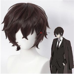 Unbranded Qian Dazai Osamu Wig Anime Bungo Stray Dogs Cosplay Short Brown Black Heat Resis Unbranded Qian Dazai Osamu Wig Anime Bungo Stray Dogs Cosplay Short Brown Black Heat Resis