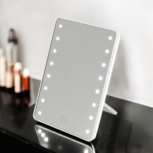 URBN Living (Freestanding) Cosmetic Free Standing Mirror LED Light Travel Makeup Shaving Dre URBN Living (Freestanding) Cosmetic Free Standing Mirror LED Light Travel Makeup Shaving Dre