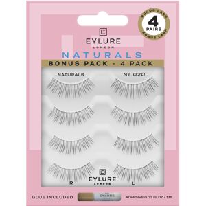 Eylure Naturals No020 Reusable Eyelashes Adhesive Included Black 4 Eylure Naturals No020 Reusable Eyelashes Adhesive Included Black 4