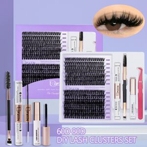 FLEMYE (60D 80D) DIY Lash Extension Mix Styles Lash Clusters Individual with Bond&Seal FLEMYE (60D 80D) DIY Lash Extension Mix Styles Lash Clusters Individual with Bond&Seal