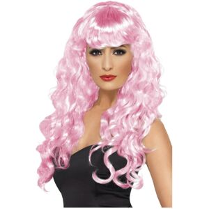 (One Size, Pink) Smiffys Womens/Ladies Siren Wig (One Size, Pink) Smiffys Womens/Ladies Siren Wig