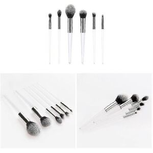 Unbranded 6pcs Makeup Brushes Cosmetic Brushes with White Handle for Foundation Powder Blu Unbranded 6pcs Makeup Brushes Cosmetic Brushes with White Handle for Foundation Powder Blu