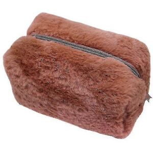 Unbranded (Coffee) Cosmetic Bag Candy Color Plush Square Portable Large Capacity Toiletry Unbranded (Coffee) Cosmetic Bag Candy Color Plush Square Portable Large Capacity Toiletry