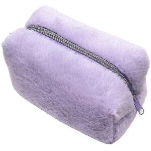 Unbranded (Purple) Cosmetic Bag Candy Color Plush Square Portable Large Capacity Toiletry Unbranded (Purple) Cosmetic Bag Candy Color Plush Square Portable Large Capacity Toiletry