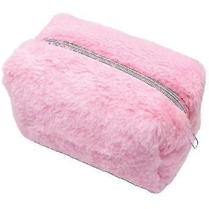 Unbranded (Pink) Cosmetic Bag Candy Color Plush Square Portable Large Capacity Toiletry Ba Unbranded (Pink) Cosmetic Bag Candy Color Plush Square Portable Large Capacity Toiletry Ba