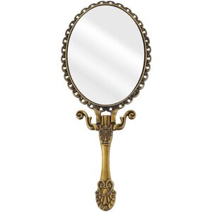 Kricely (As show, One size) Retro Handheld Compact Mirror Metal Makeup Mirror with Handl Kricely (As show, One size) Retro Handheld Compact Mirror Metal Makeup Mirror with Handl
