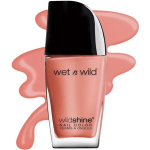wet n wild Wild Shine Nail Polish Peach Pink She Sells Nail color wet n wild Wild Shine Nail Polish Peach Pink She Sells Nail color