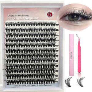 Unbranded (30D) DIY Lash Extension Kit Individual Lashes Cluster D Curl Eyelash Extension Unbranded (30D) DIY Lash Extension Kit Individual Lashes Cluster D Curl Eyelash Extension