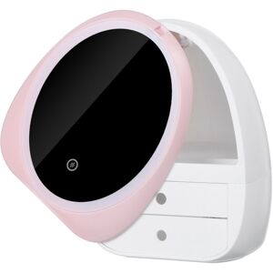 GreenZech (Pink) LED Mirror Cosmetic Storage Box Makeup Organizer Desktop Jewelry Case USB GreenZech (Pink) LED Mirror Cosmetic Storage Box Makeup Organizer Desktop Jewelry Case USB