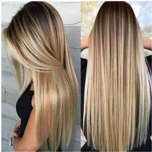 Unbranded Ladies Blonde Ombre Long Straight Wigs Women Hair Full Wig Fancy Cosplay Party Unbranded Ladies Blonde Ombre Long Straight Wigs Women Hair Full Wig Fancy Cosplay Party