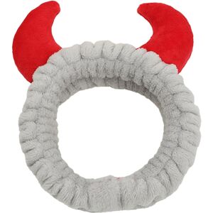 Unbranded (1 count (Pack of 1), grey) Spa Facial Headband,Cute Devil Horn Soft Cosmetic Ha Unbranded (1 count (Pack of 1), grey) Spa Facial Headband,Cute Devil Horn Soft Cosmetic Ha