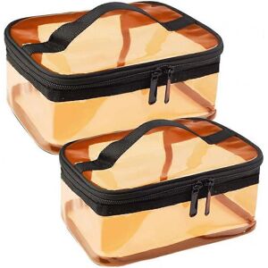 Unbranded 2 Pack Portable Clear Makeup Bag Zipper Waterproof Cosmetics Bag Transparent Tra Unbranded 2 Pack Portable Clear Makeup Bag Zipper Waterproof Cosmetics Bag Transparent Tra