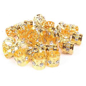 Unbranded 5 Pcs Beauty Dreadlock Beads Golden Adjustable Hair Braid Unbranded 5 Pcs Beauty Dreadlock Beads Golden Adjustable Hair Braid