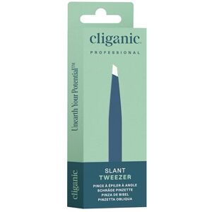 Cliganic Professional Eyebrow Tweezers Slant Tip (Blue) - Precision for Men & Wo Cliganic Professional Eyebrow Tweezers Slant Tip (Blue) - Precision for Men & Wo