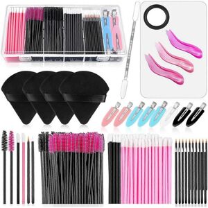 Unbranded Disposable Makeup Applicators Kit with Triangle Puff Mixing Palette, Disposable Unbranded Disposable Makeup Applicators Kit with Triangle Puff Mixing Palette, Disposable