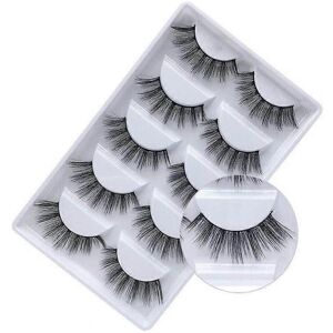 Unbranded 5 Pairs False Lashes Eyelashes Natural Look,Natural Thick Hand-Made 3D Faux Lash Unbranded 5 Pairs False Lashes Eyelashes Natural Look,Natural Thick Hand-Made 3D Faux Lash
