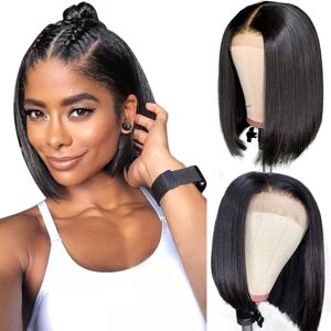 Unbranded Black - 1 Piece, 10 inch (25.4 cm) Natural Women's Wig Brazilian Human Hair Wig Unbranded Black - 1 Piece, 10 inch (25.4 cm) Natural Women's Wig Brazilian Human Hair Wig