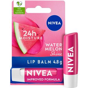 NIVEA Watermelon Shine Lip Balm (4.8g), Flavoured Lip Balm with Shea Butter, Nat NIVEA Watermelon Shine Lip Balm (4.8g), Flavoured Lip Balm with Shea Butter, Nat