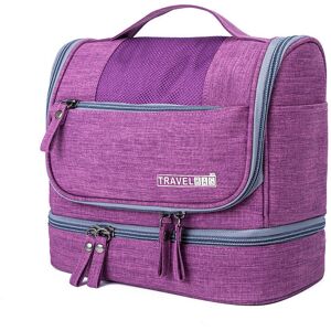 Unbranded (Purple) Large Waterproof Capacity Toiletry Bag With Hanging Hook For And Travel Unbranded (Purple) Large Waterproof Capacity Toiletry Bag With Hanging Hook For And Travel