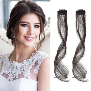 Unbranded (As show, One size) Air bangs, wavy curly clip-on bangs, front side bangs for wo Unbranded (As show, One size) Air bangs, wavy curly clip-on bangs, front side bangs for wo