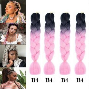 Unbranded (As show, One size) Four Piece Braiding Hair Set, Jumbo Braiding Hair Extensions Unbranded (As show, One size) Four Piece Braiding Hair Set, Jumbo Braiding Hair Extensions