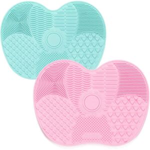 Unbranded (As show, One size) 2 Pieces Silicone Makeup Brush Cleaning Mat with Suction Cup Unbranded (As show, One size) 2 Pieces Silicone Makeup Brush Cleaning Mat with Suction Cup